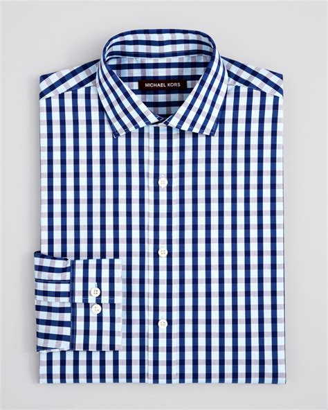 michael kors light blue dress shirt mens|Michael Kors button down shirts.